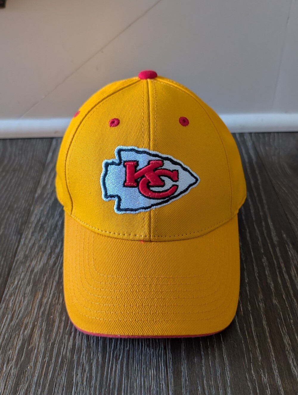 NFL Team Apparel KC Kansas City Chiefs Yellow Youth Hat